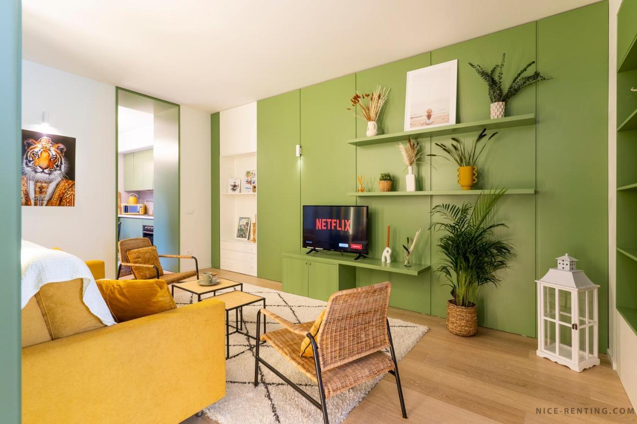 Nice Renting - Bavastro - Luxurious Loft - 2 Bedroom - Ac - Balcony - Trendy Neighborhood Eksteriør bilde