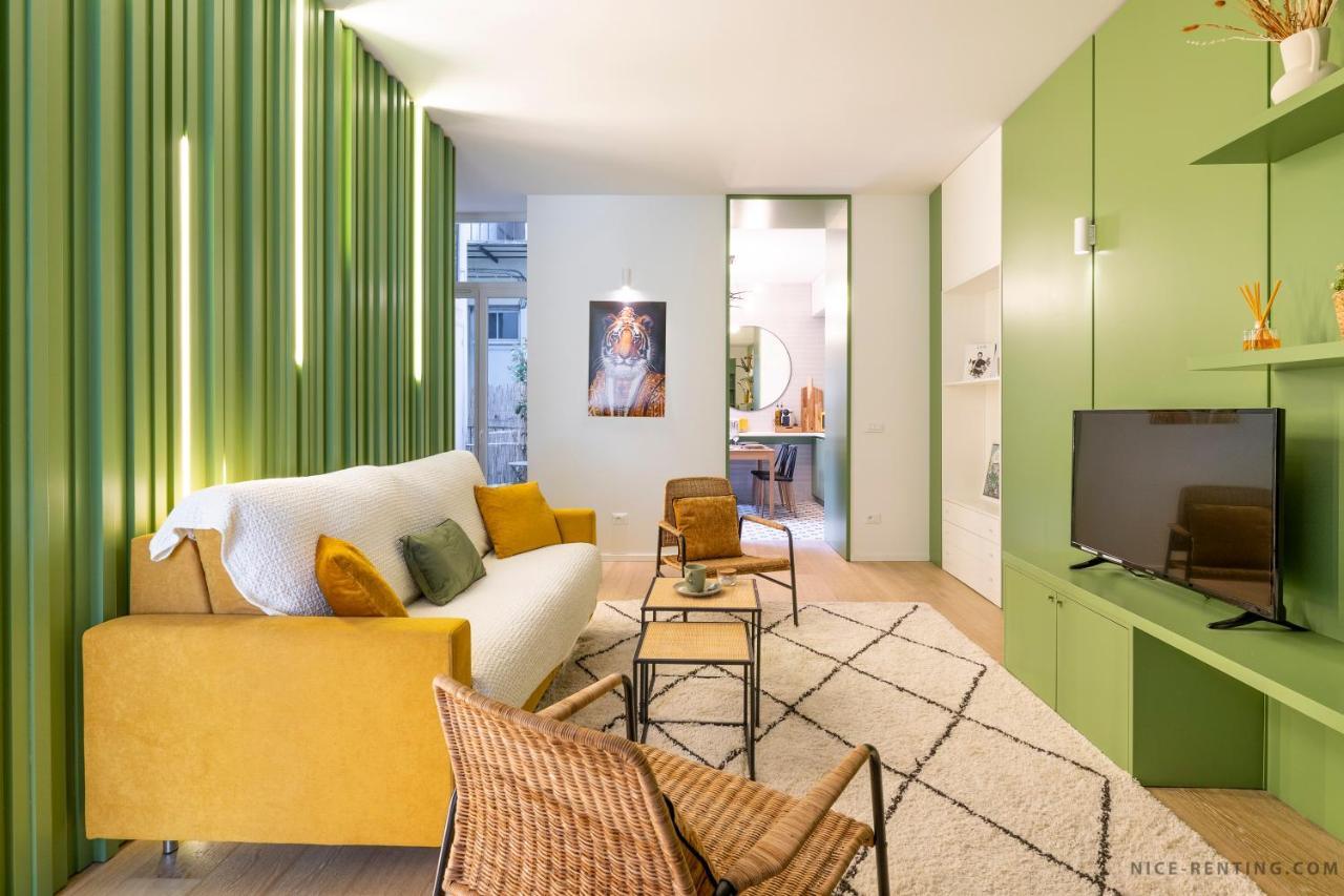 Nice Renting - Bavastro - Luxurious Loft - 2 Bedroom - Ac - Balcony - Trendy Neighborhood Eksteriør bilde