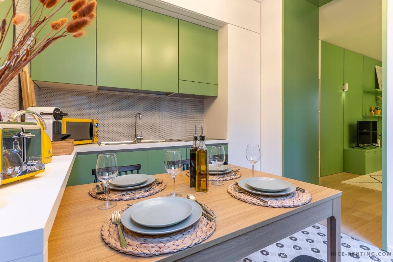 Nice Renting - Bavastro - Luxurious Loft - 2 Bedroom - Ac - Balcony - Trendy Neighborhood Eksteriør bilde