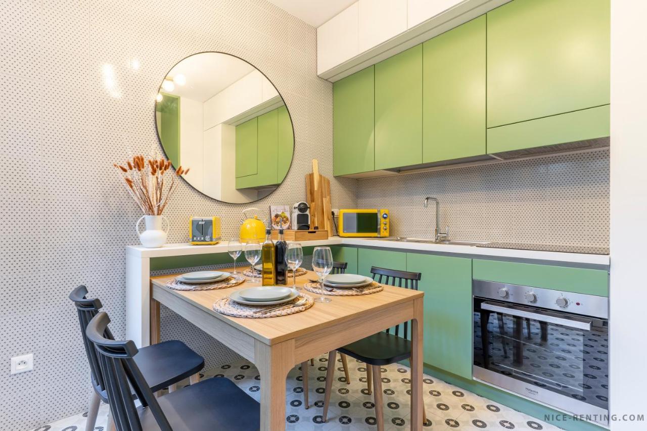 Nice Renting - Bavastro - Luxurious Loft - 2 Bedroom - Ac - Balcony - Trendy Neighborhood Eksteriør bilde